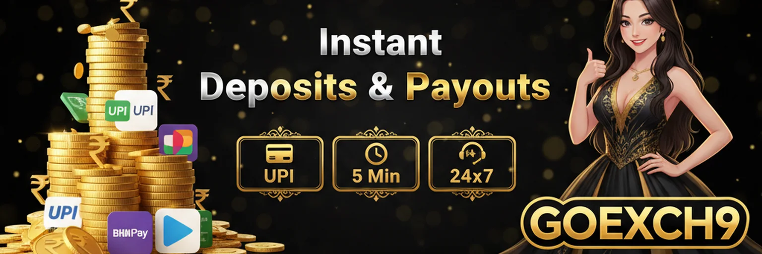 GoExch instant UPI deposits and payouts banner