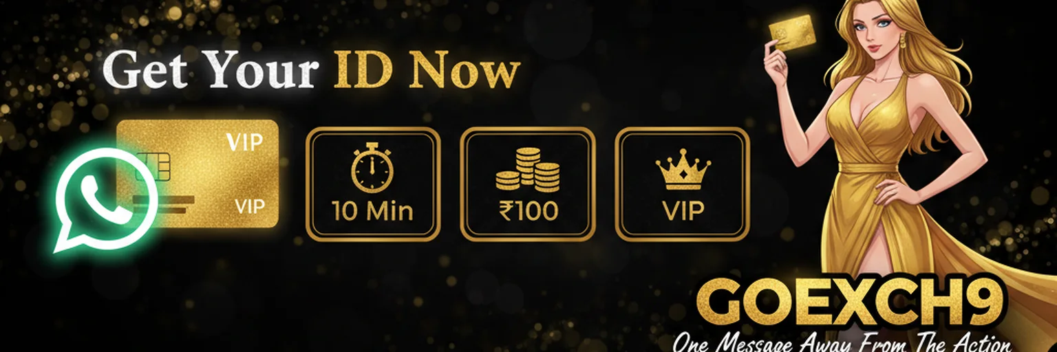 Get your GoExch9 ID banner: VIP cricket ID in 10 minutes from Rs 100